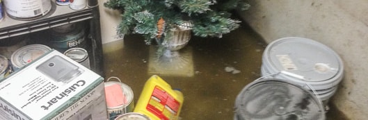 Flooded basement